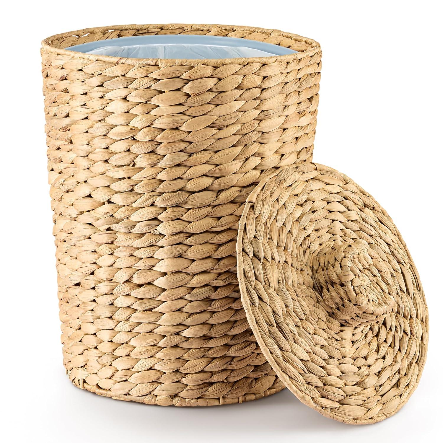 Woven Trash Bin